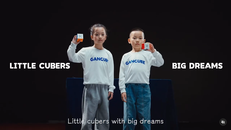Gancube's strange advert about young cubers
