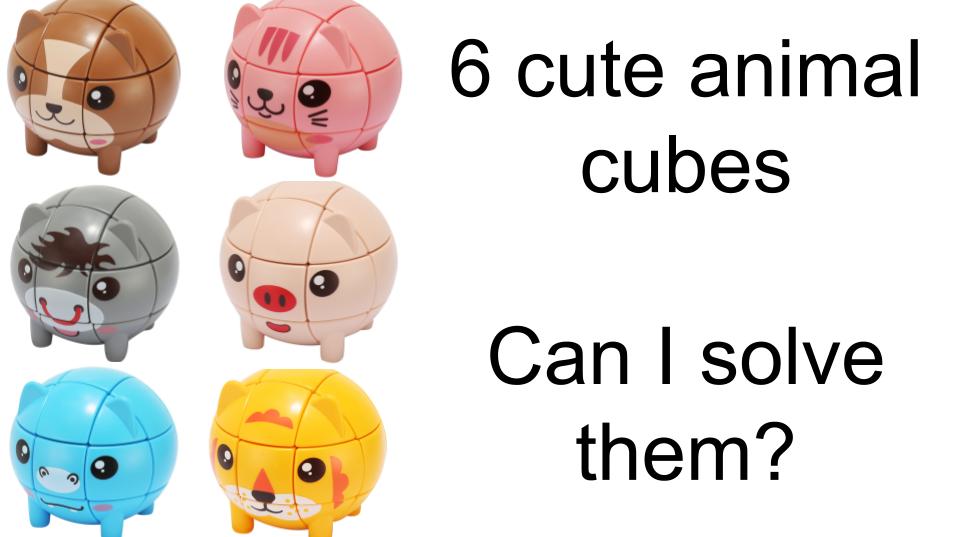 Animal cubes unboxing - can I solve them in under 10 minutes?