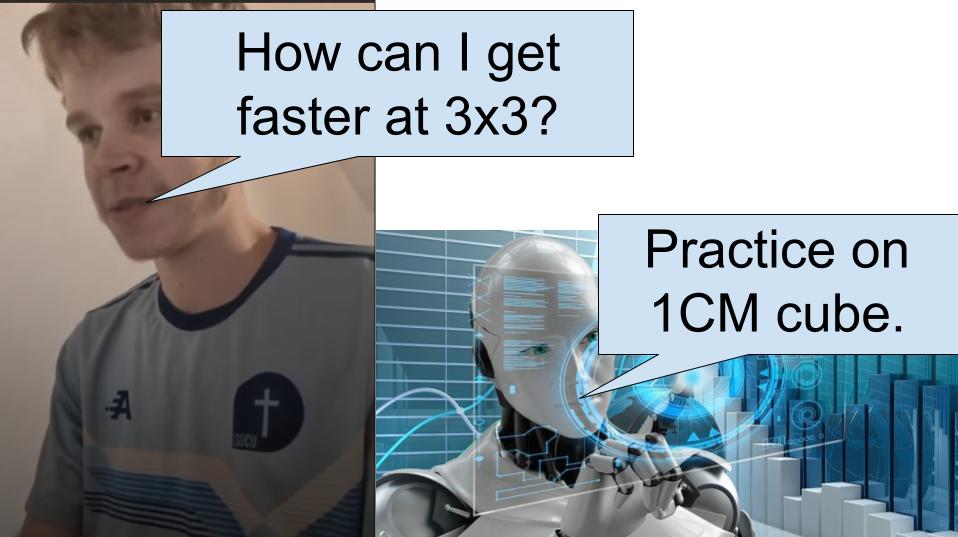 I asked my stores in-built AI speedcubing questions (and got stupid answers)