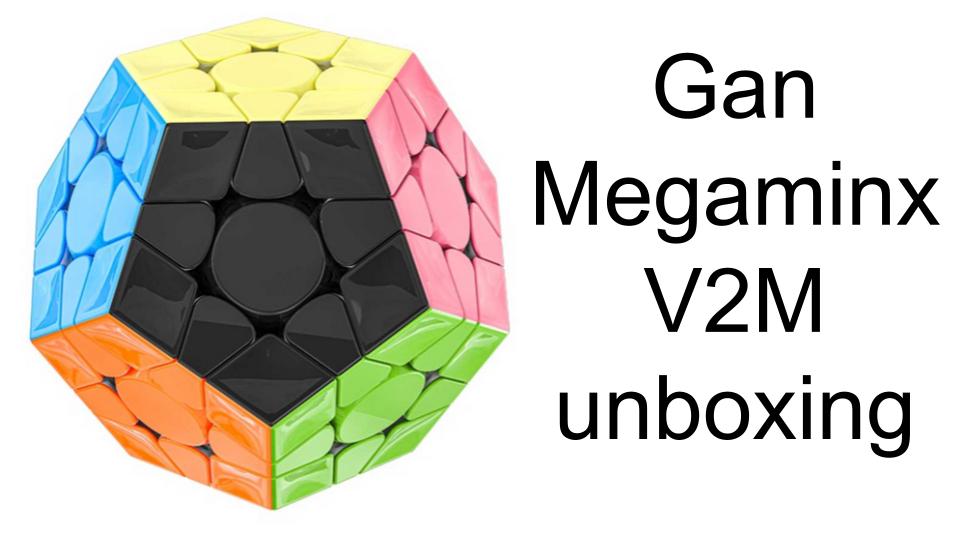 Gan Megaminx V2M unboxing