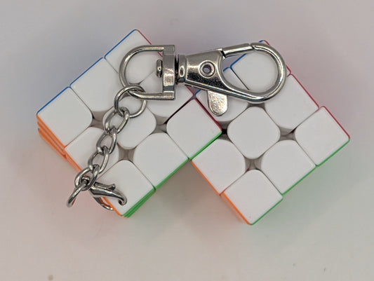 Daniel’s Mini Double 3x3 Cube V1 Keychain – Twin 30mm Speedcube Keychain