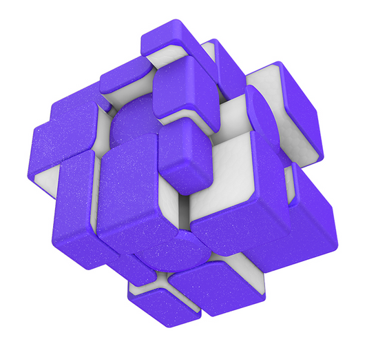 Galaxy Cluster Mirror 3x3 M Purple Magnetic Cube UK STOCK speedcubing.org