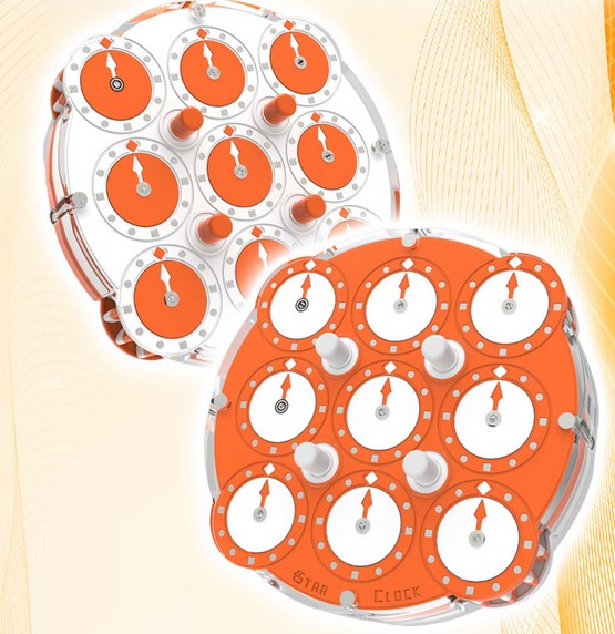 ESTAR Clock Magnetic + Bearings – Limited Edition Orange | UK STOCK