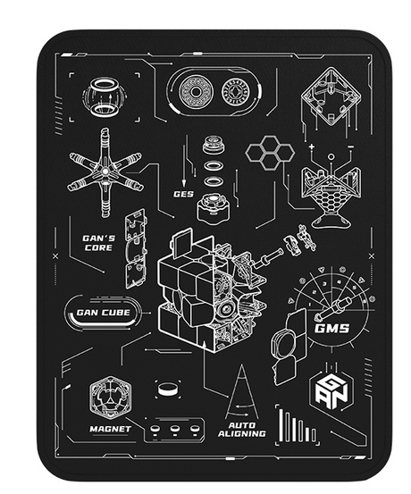Gan Cube Mat (Gan 12 Drawing) speedcubing UK STOCK | speeedcubing.org