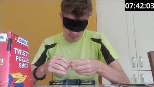 Solving the 1CM tiny 3x3x3 cube blindfolded