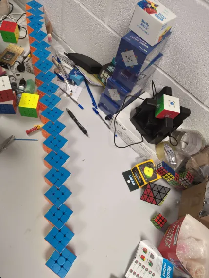 I joined 20 cubes together!