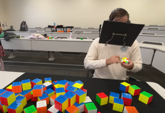 Graham Siggins reclaims Multi-blind world record with 63/65