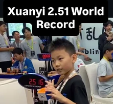 Xuanyi Geng Smashes 3x3 World Record with 2.51 Second Solve