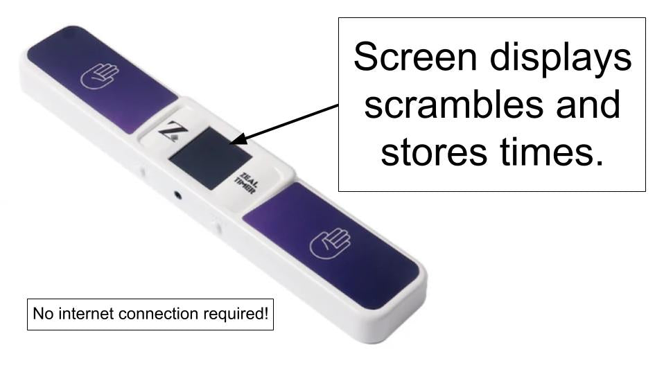 Zeal Timer unboxing | displays scrambles on screen.