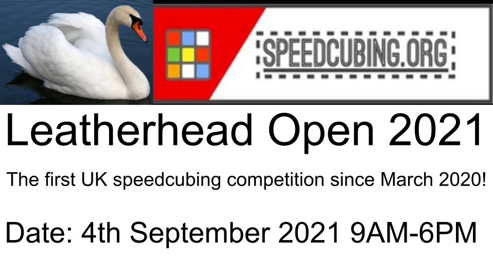 Leatherhead Open Speedcubing competition