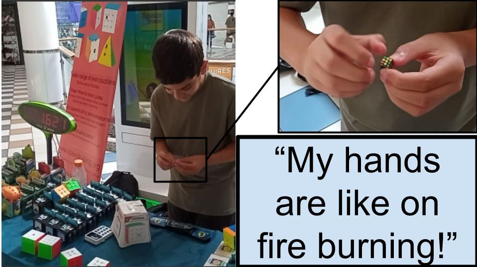 “My hands are like on fire burning!” - smallest cube challenge in Sutton