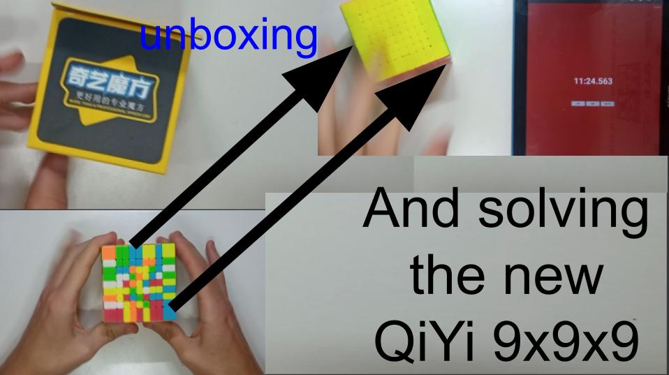 QiYi 9x9x9 unboxing and solving | better than YuXin Little Magic?