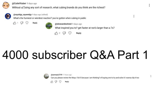 Part 1 of my 4000 subscriber Q&A released