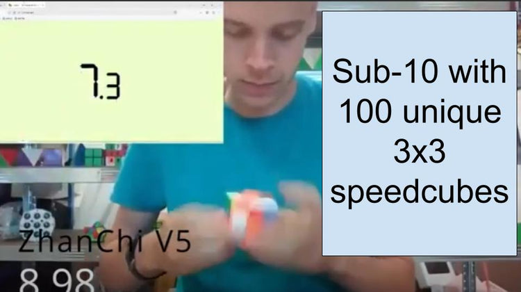 Solving 100 different 3x3 cubes in under 10 seconds.