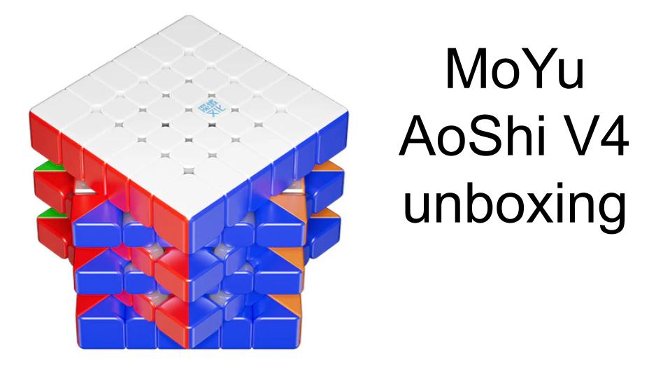 MoYu AoShi V4 Quick unboxing video + version comparison