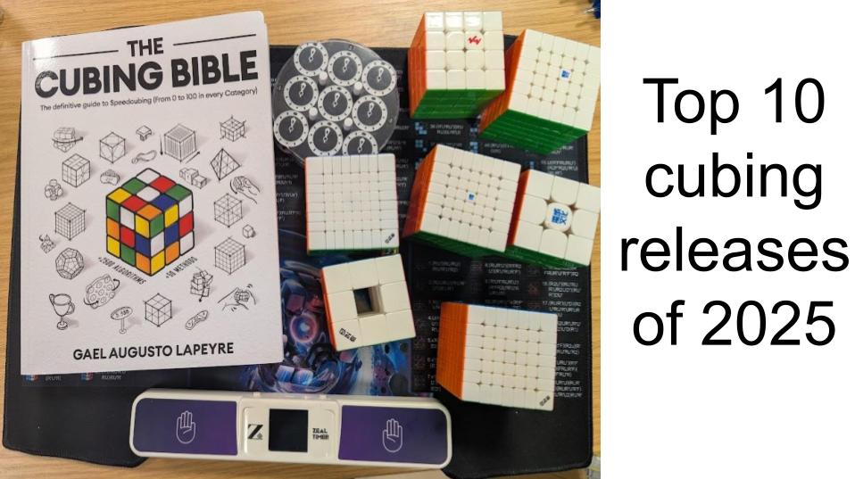 Top 10 Cubing Releases of 2025 — My Picks!