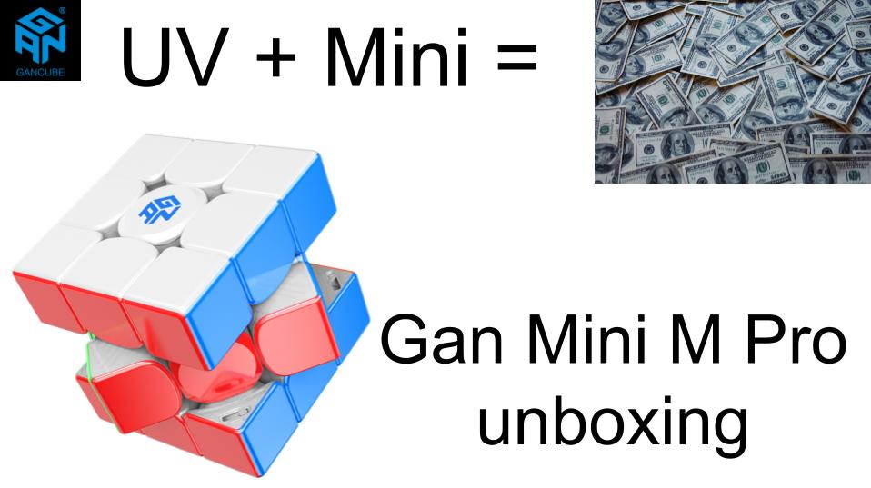 Gan Mini M Pro UV Coated Unboxing + First Impressions