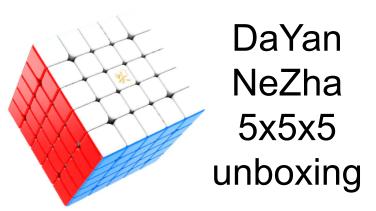 DaYan NeZha 5x5x5 unboxing | best 5x5x5 speedcube?