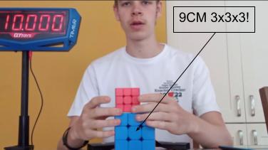My quest to solve the GIANT 9CM cube in under 10 seconds!