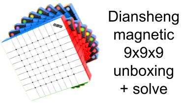 Diansheng Galaxy 9x9x9 unboxing + solve