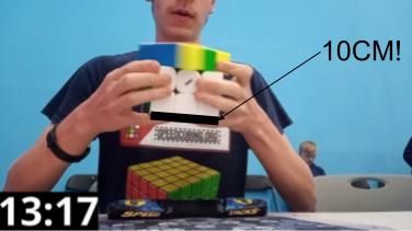 The Largest 3x3x3 ever used in an official cubing competition!