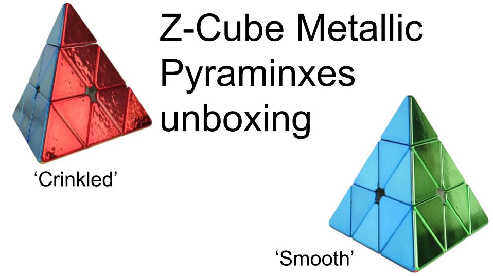 Z-Cube Metallic Pyraminx M unboxing