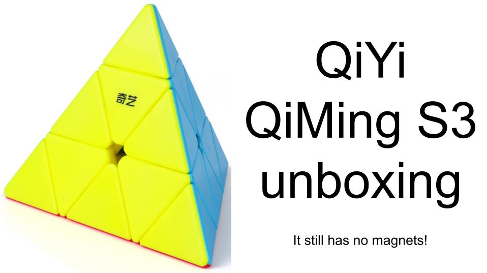 QiYi QiMing S3 Pyraminx unboxing