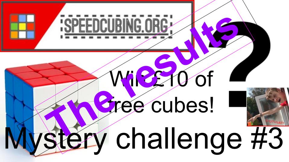 Speedcubing.org challenge #3 winners announcement