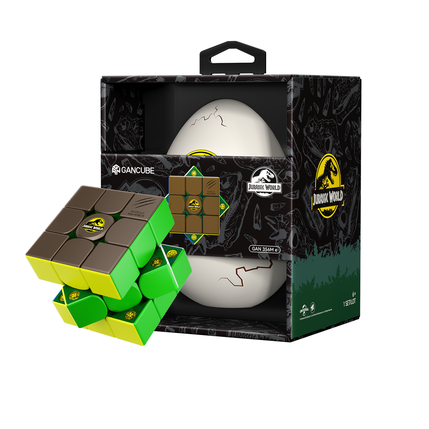 GAN 356 ME 3x3 (Magnetic) - Jurassic World Edition, Egg Case