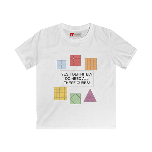 I definitely need all these cubes! Kids T-shirt