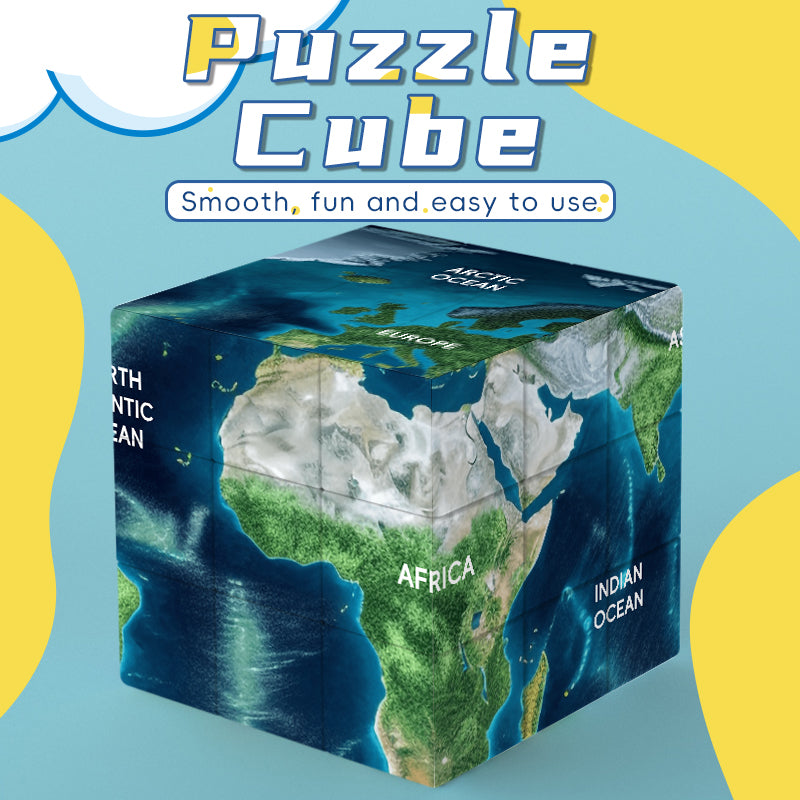 Ziina World Map 3x3 v3 from speedcubing.org (UK STOCK)