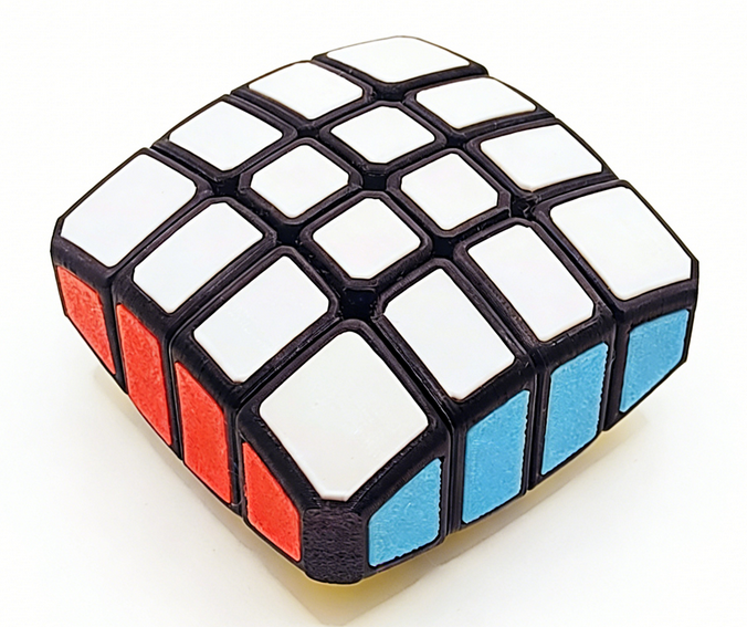 ZePuzzles 1x4x4 Floppy Cube - Premium 3D Printed Twisty Puzzle