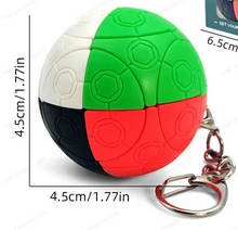 Ziina Star 4 Colour Football Cube Keychain | Puzzle Keyring | speedcubing.org