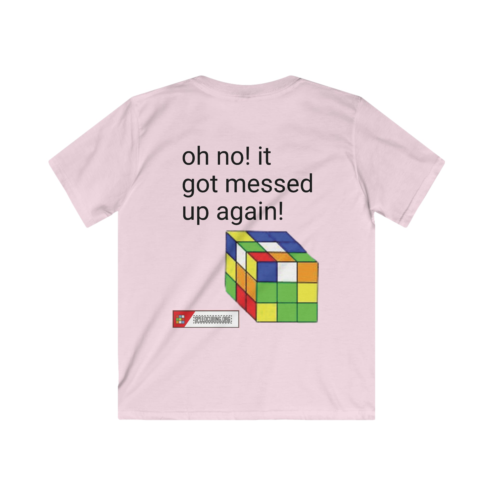 I Solved it! Kids speedcubing T-shirt from speedcubing.org
