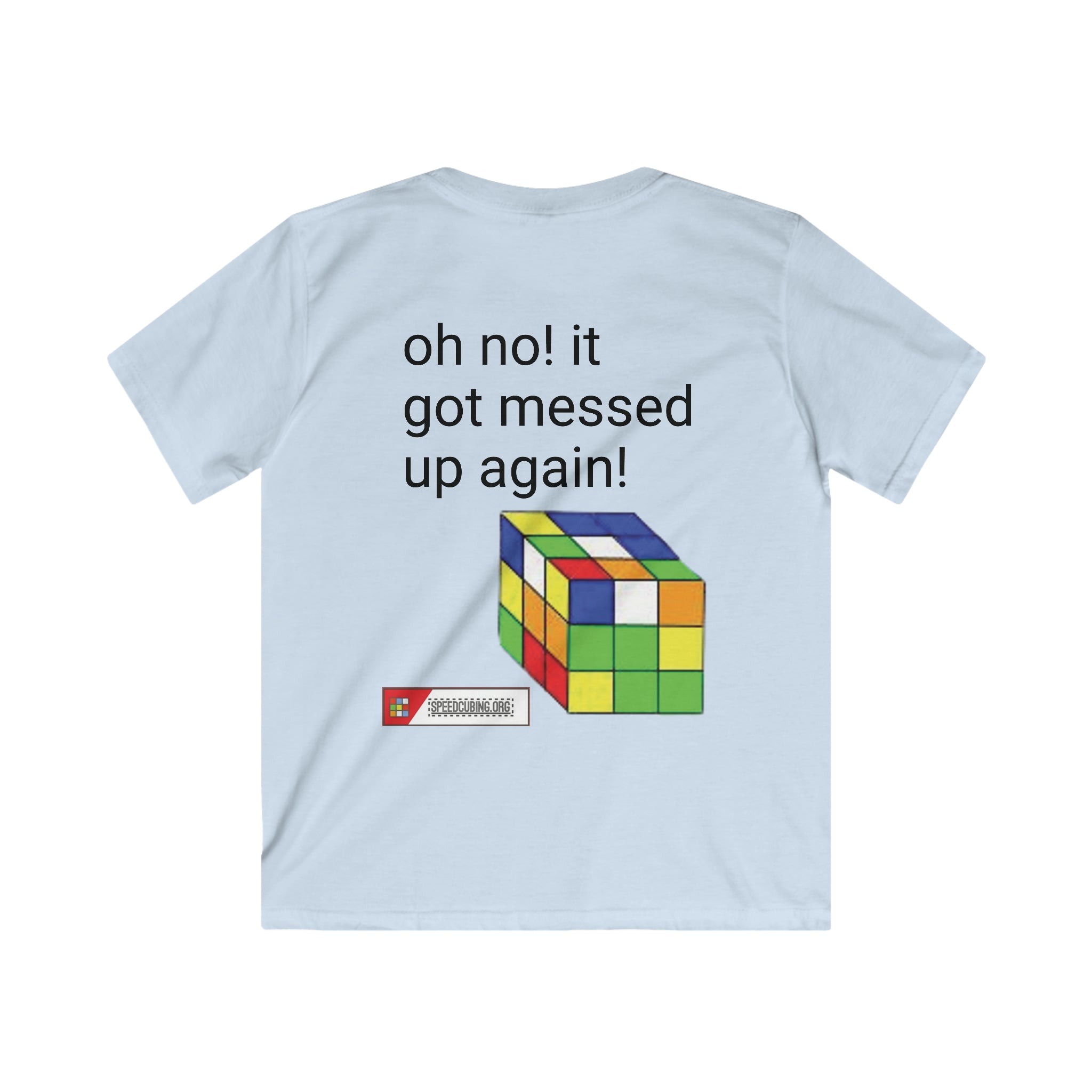 I Solved it! Kids speedcubing T-shirt from speedcubing.org