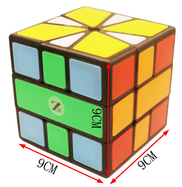 ZEPuzzles Giant Square-1 9cm - Jumbo 3D Printed Twisty Puzzle