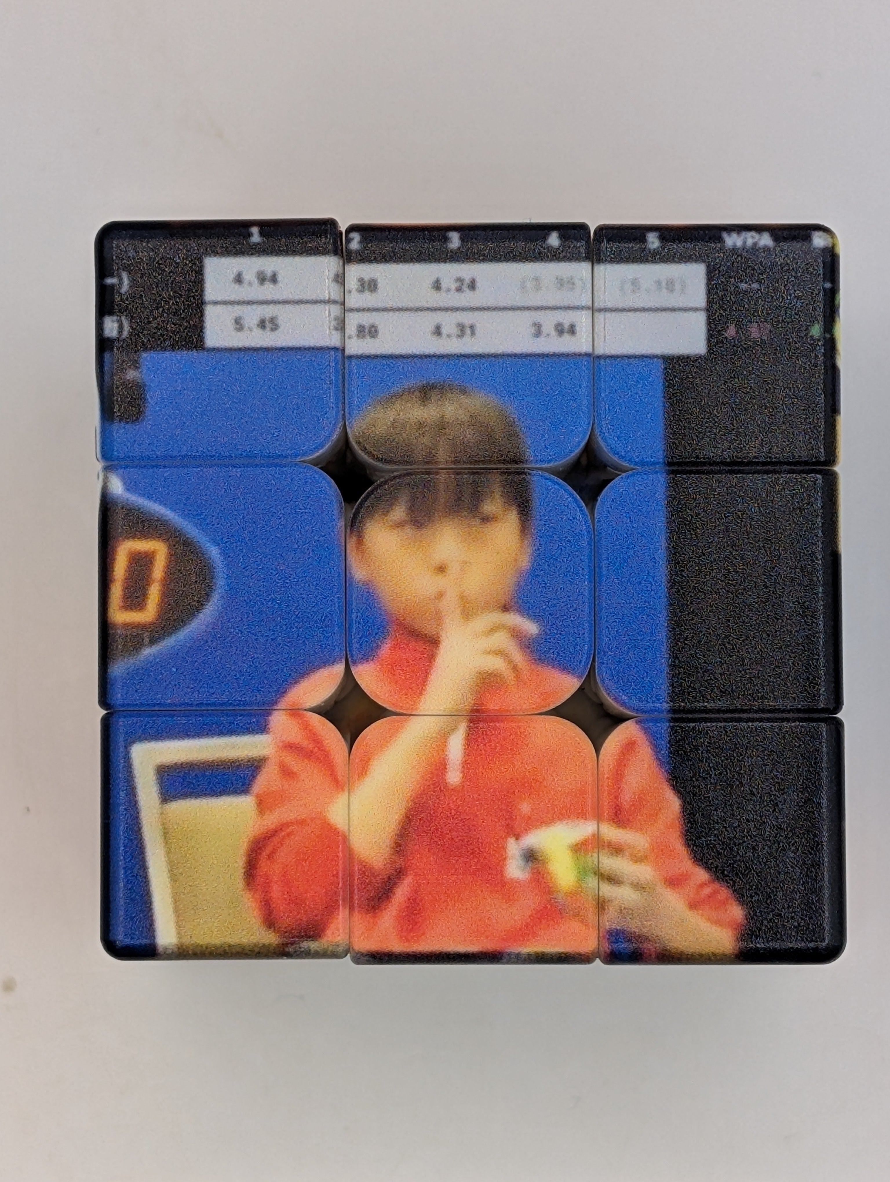 YiHeng Wang 'no flash' meme cube
