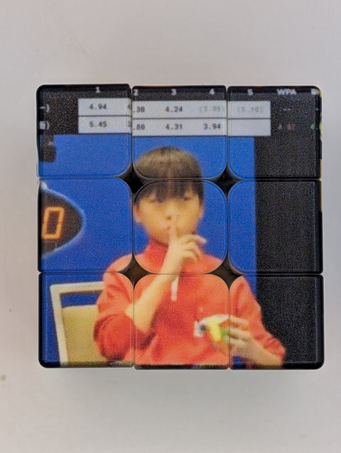 YiHeng Wang 'no flash' meme cube