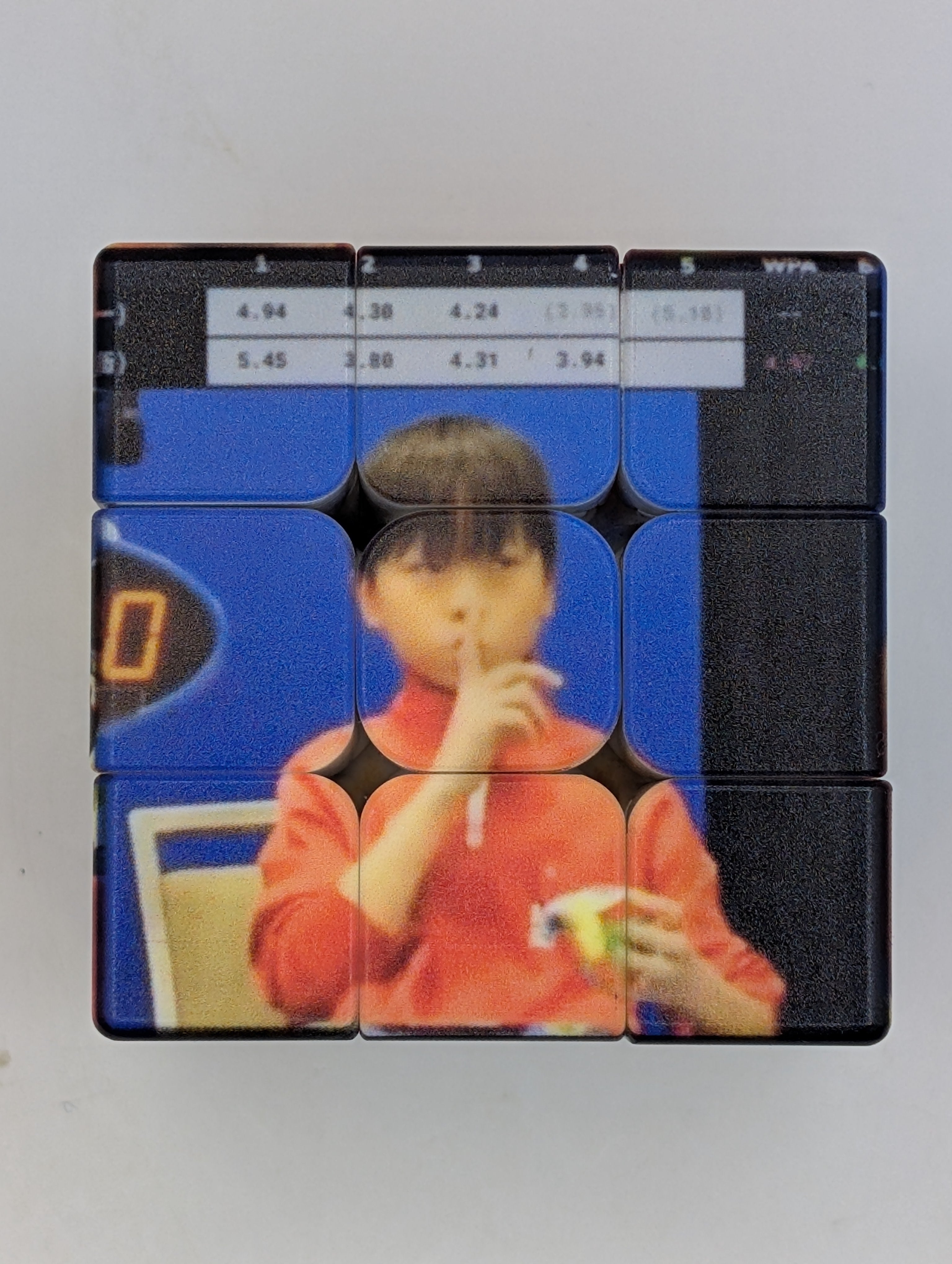 YiHeng Wang 'no flash' meme cube
