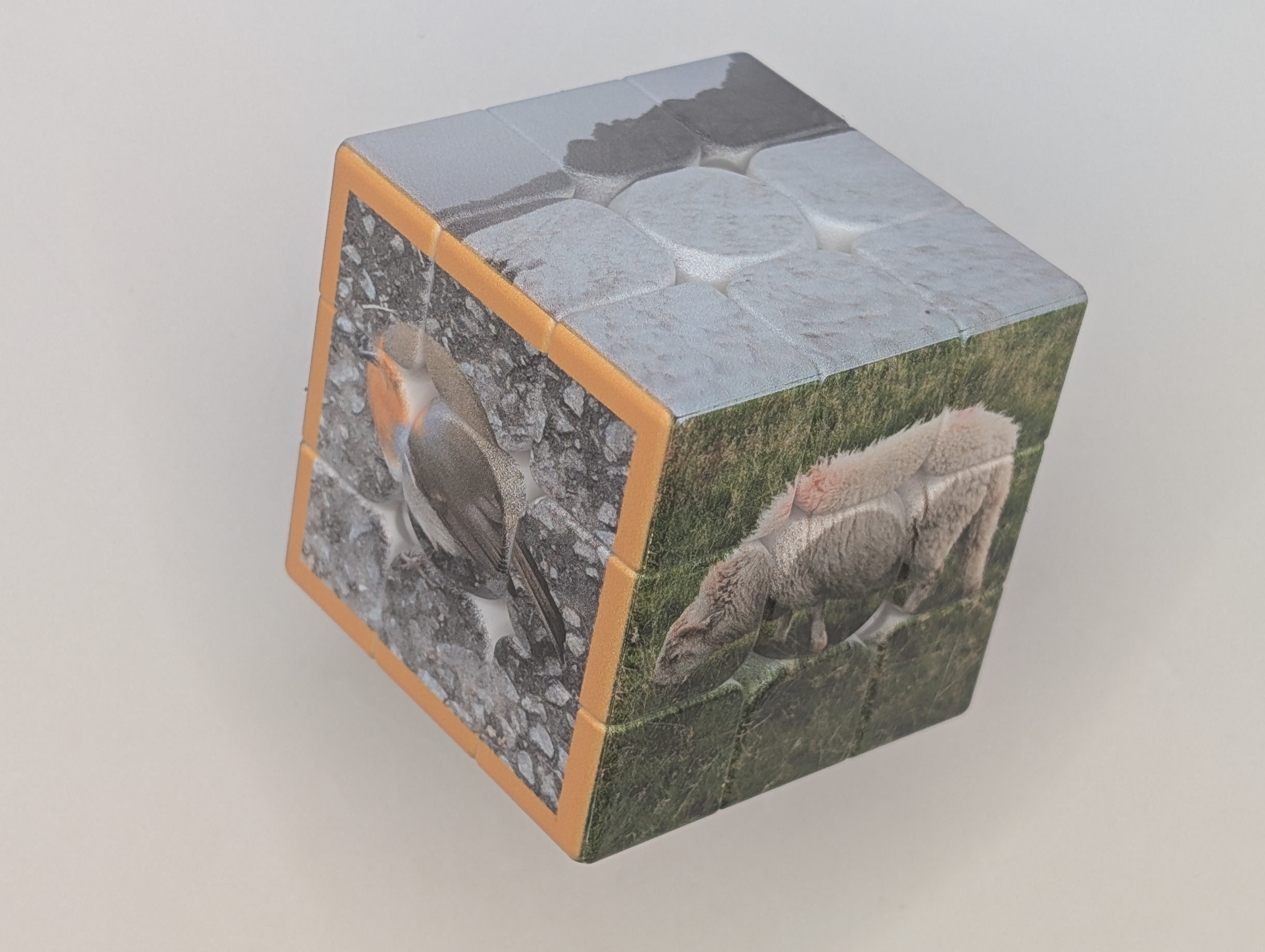 Custom Printed 3×3 Speedcube – Personalised Photo Cube (UV Printed)