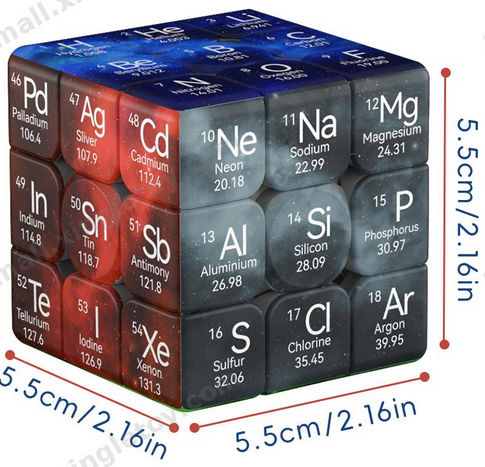 Ziina Periodic table cube version A - UK STOCK - speedcubing.org