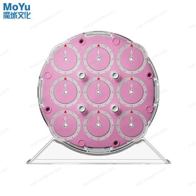 MoYu WeiLong Clock Magnetic — Sakura Pink | speedcubing.org UK STOCK