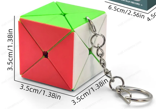 Ziina Star Dino Cube Keychain | Puzzle Keyring | speedcubing.org