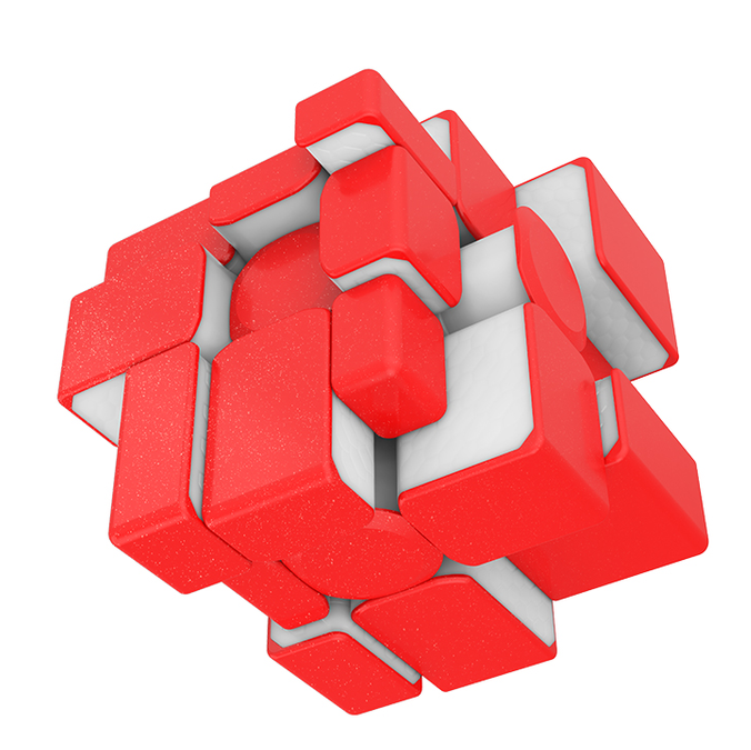 Galaxy Cluster Mirror 3x3 M Red Magnetic Cube UK STOCK speedcubing.org