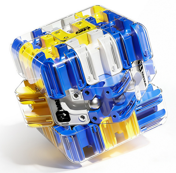 3D Maze Cube (69mm)