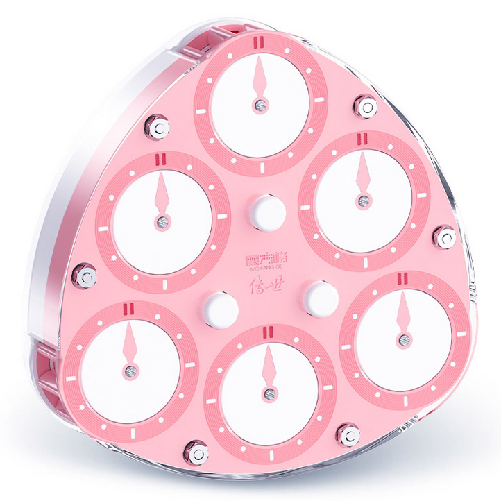 QiYi Triangle Clock (3 Pin) Pink from speedcubing.org (UK STOCK)