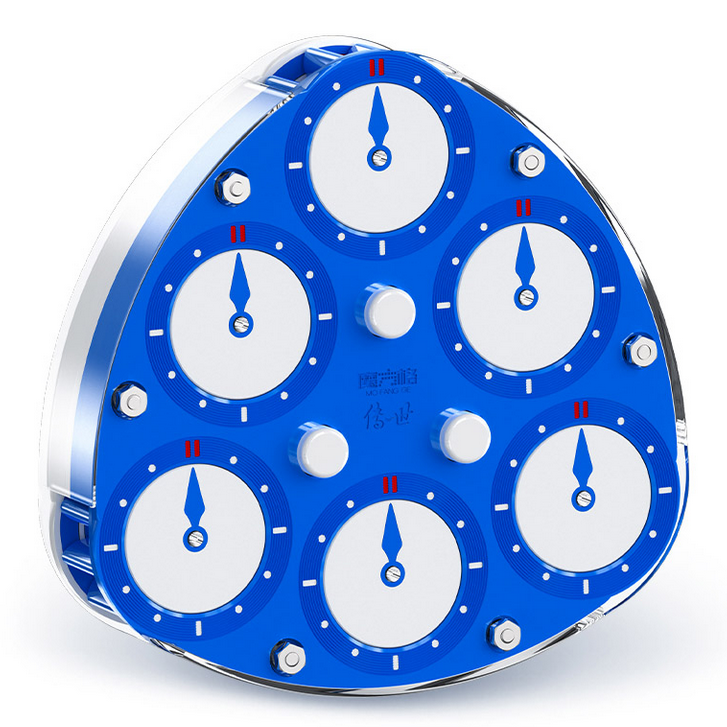 QiYi Triangle Clock (3 Pin) Blue from speedcubing.org (UK STOCK)