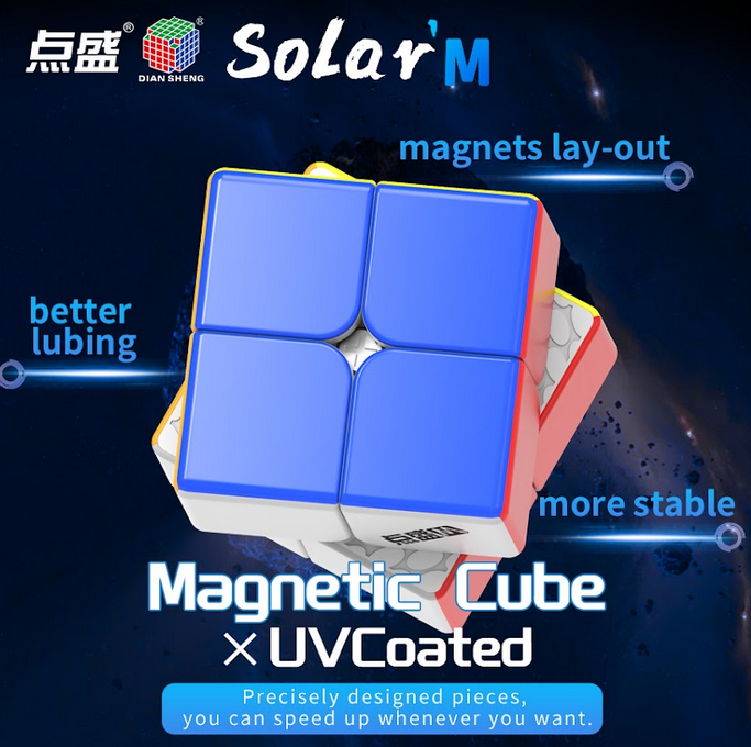 DianSheng Solar S2M UV magnetic speedcube - fast shipping from the UK