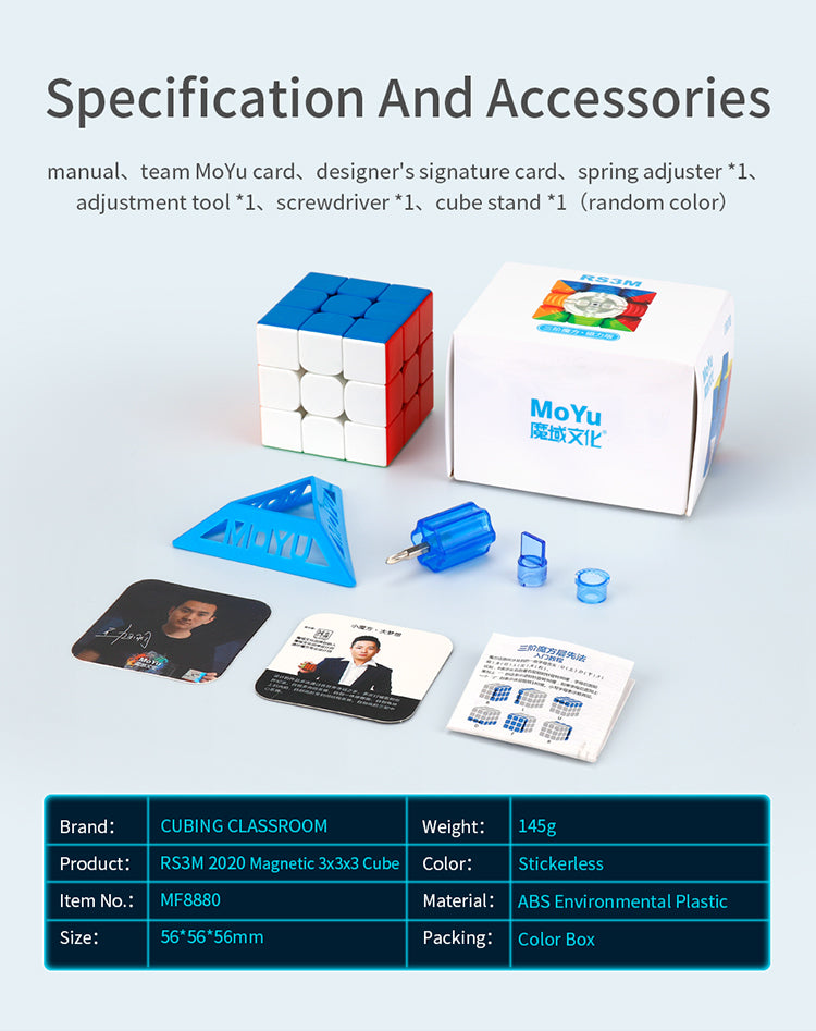 MoYu MoFang JiaoShi MF3RS3M 2020 edition-3x3x3-speedcubing.org | UK cube store