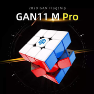 Gan 11M pro stickerless black magnetic 3x3x3 speedcube puzzle toy